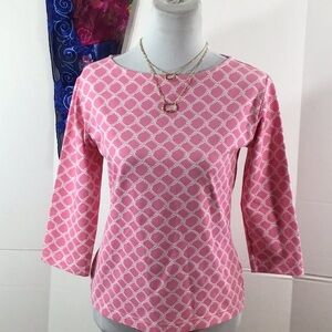 Sailor Sailor pink/white stretch top S